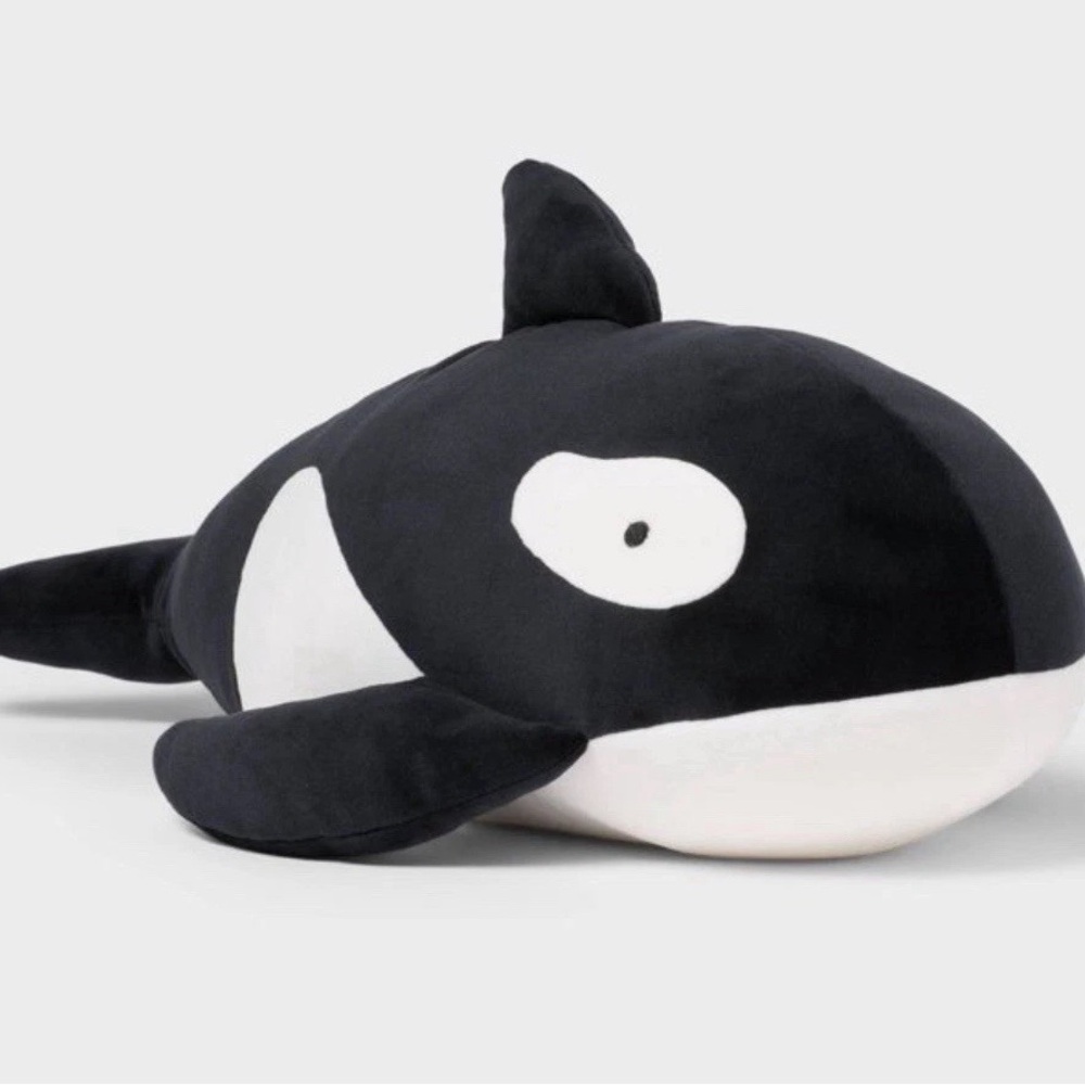 Pillowfort weighted orca whale plush sensory NWT